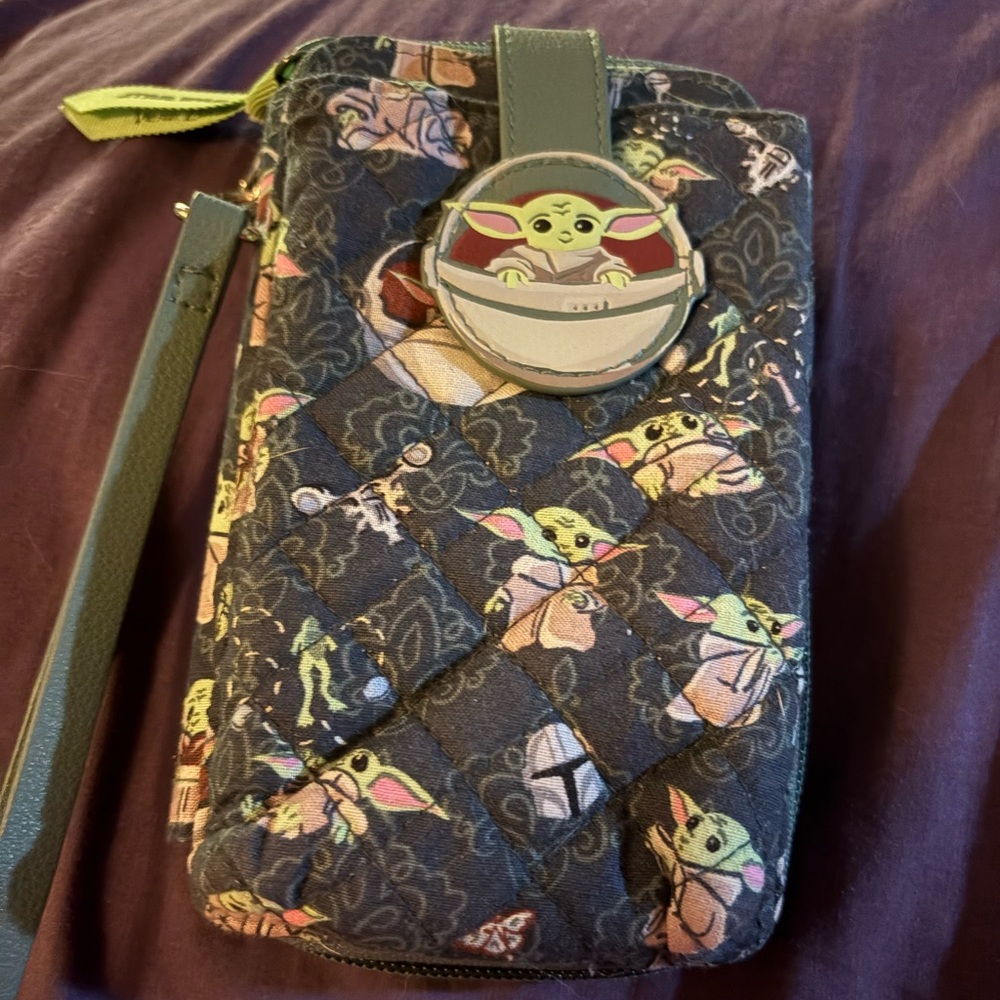 Vera Bradley  baby Yoda Grogu phone wallet.